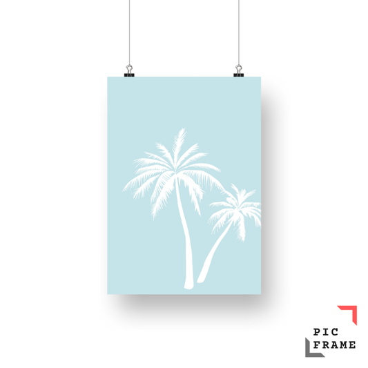 Palmtree Light Blue
