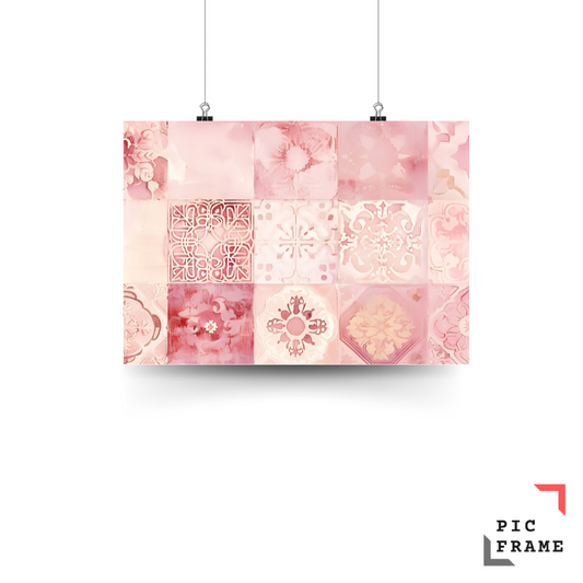 Pink Mosaic Elegance