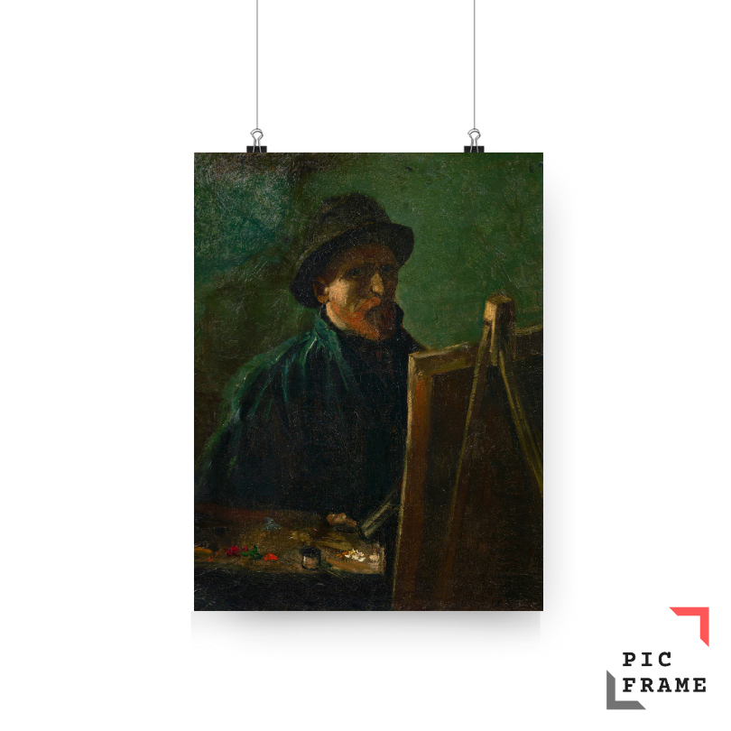 Self-Portrait with Dark Felt Hat at the Easel