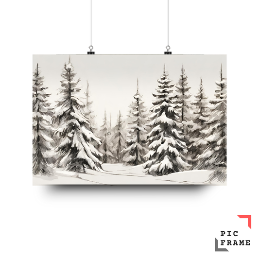 Silent Snowy Forest