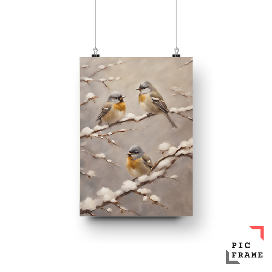 Snowy Perch Trio