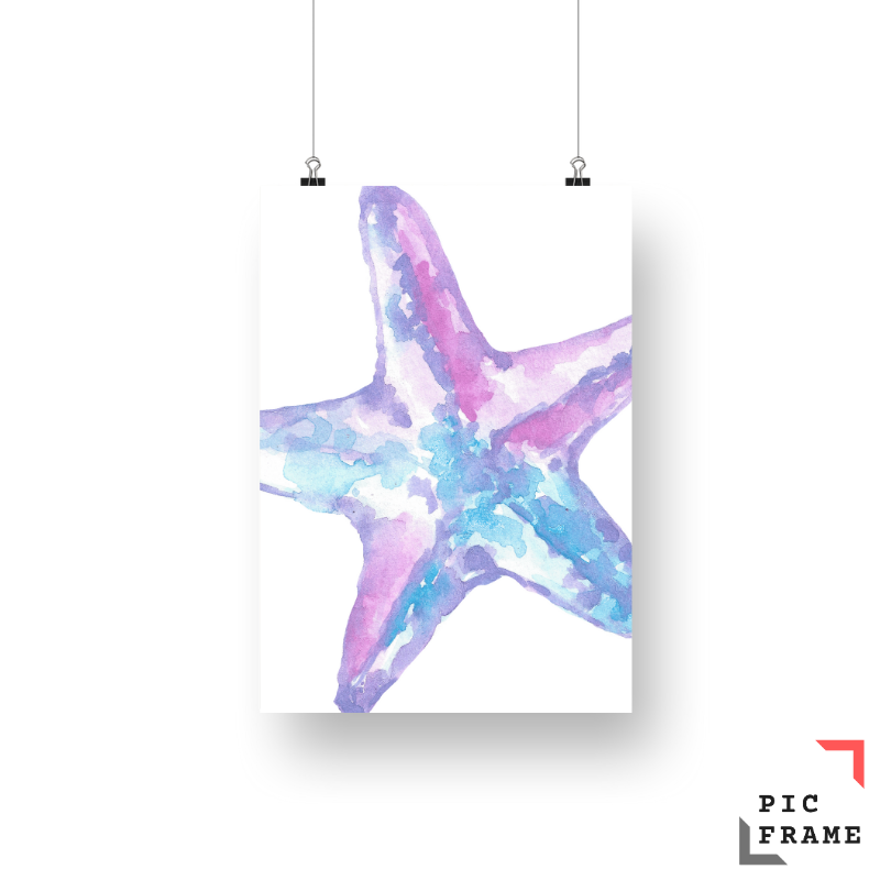 Starfish in water color