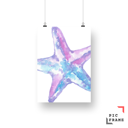 Starfish in water color