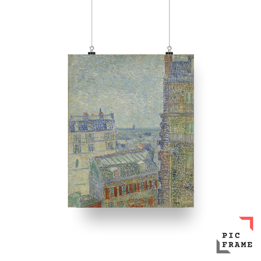 View of Paris from Vincent's Room in the Rue Lepic