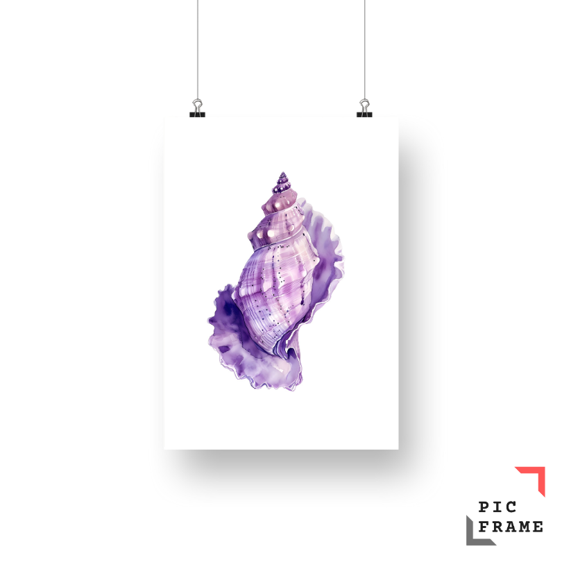 Watercolor shell 3