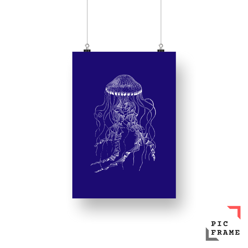 White ink Octopus