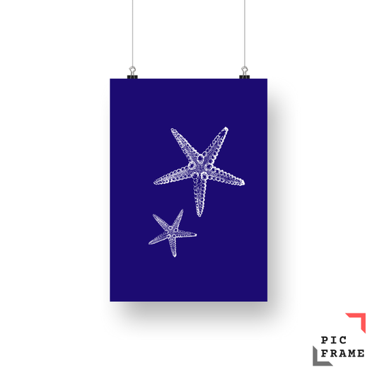 White ink star fish