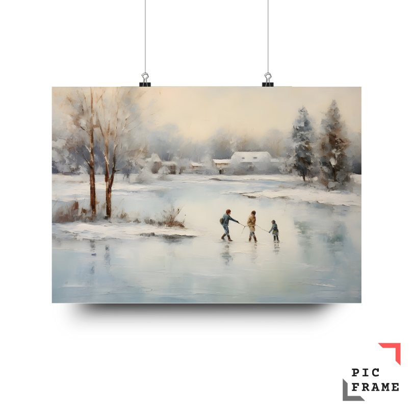 Winter Skating Scene