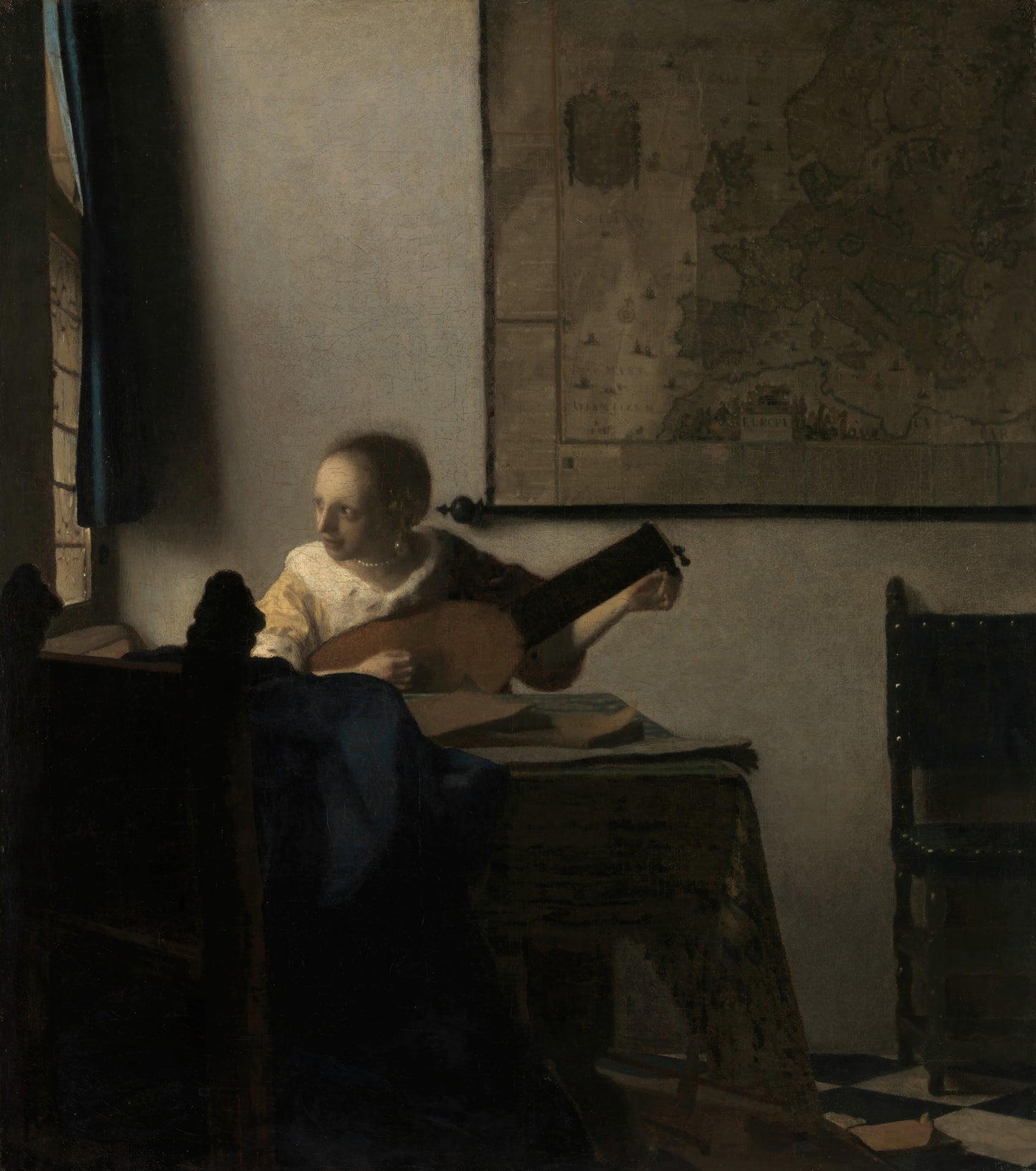 Young Woman with a Lute (ca. 1662–63)